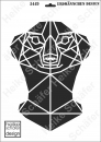 Schablone-Stencil A3 422-5449 Erdmännchen Design